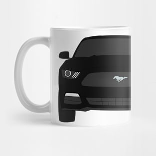 Ford Mustang Front End Shadow Black Mug